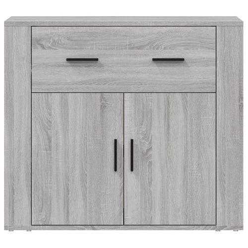 Buffet Sonoma Gris 80x33x70 Cm Bois Contreplaqué