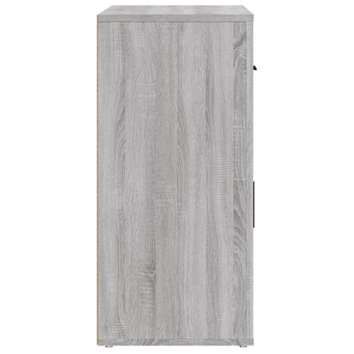 Buffet Sonoma Gris 80x33x70 Cm Bois Contreplaqué