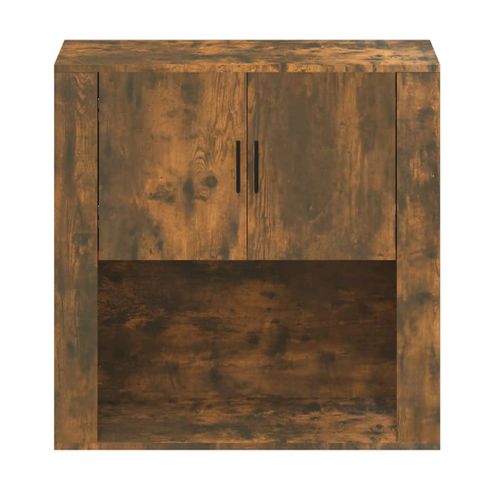 Armoire Murale Chêne Fumé 80x33x80 Cm Bois Contreplaqué
