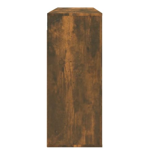 Armoire Murale Chêne Fumé 80x33x80 Cm Bois Contreplaqué