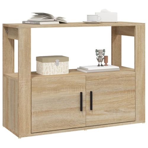 Buffet Chêne Sonoma 80x30x60 Cm Bois Contreplaqué