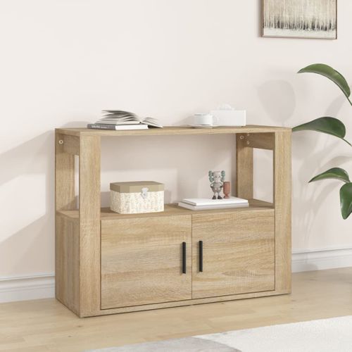 Buffet Chêne Sonoma 80x30x60 Cm Bois Contreplaqué