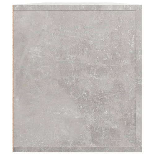 Meuble TV Gris Béton 100x35x40 Cm Bois Contreplaqué