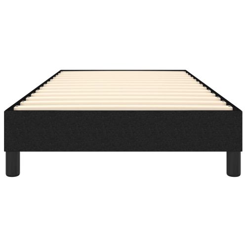 Cadre De Lit à Ressorts Noir 100x200 Cm Tissu