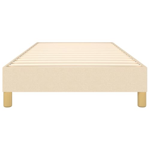 Cadre De Lit Crème 90x190 Cm Tissu