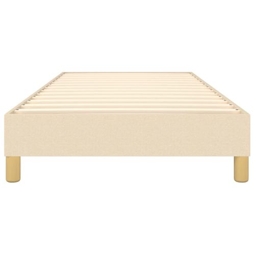 Cadre De Lit Crème 90x200 Cm Tissu