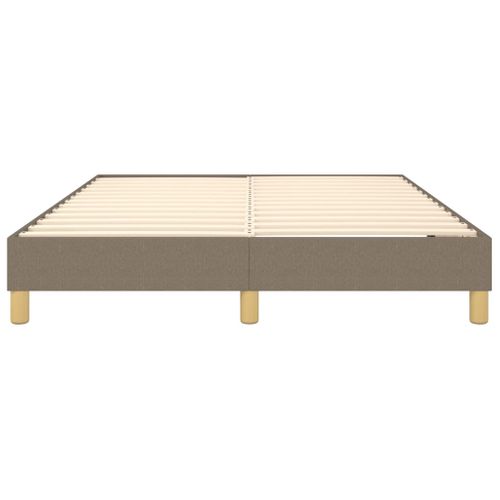Cadre De Lit à Ressorts Taupe 140x190 Cm Tissu