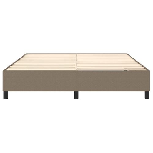 Cadre De Lit à Ressorts Taupe 160x200 Cm Tissu