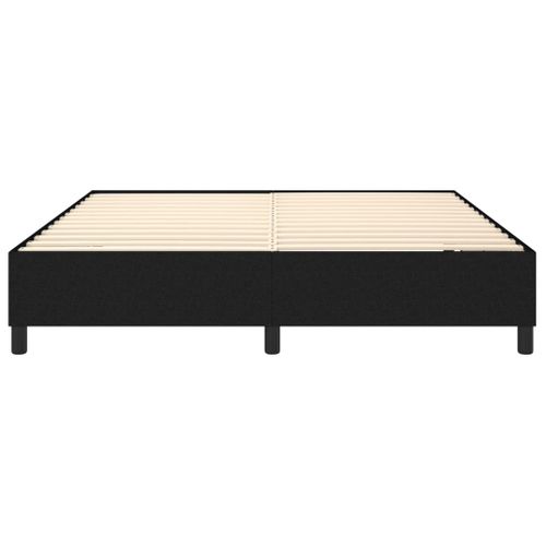 Cadre De Lit à Ressorts Noir 180x200 Cm Tissu