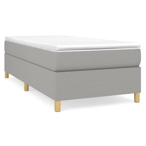 Cadre De Lit Gris Clair 80x200 Cm Tissu