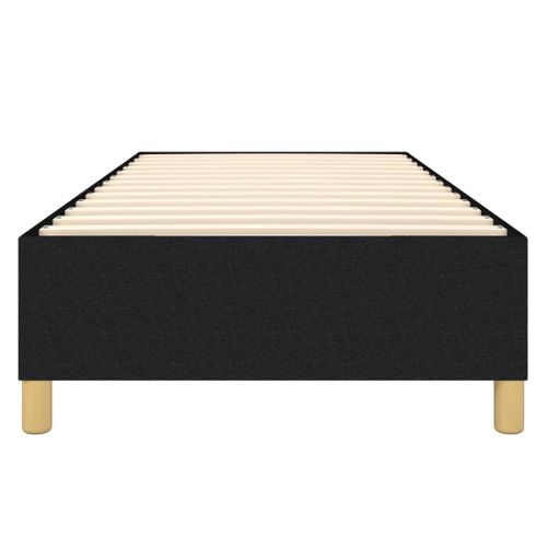 Cadre De Lit Noir 90x190 Cm Tissu