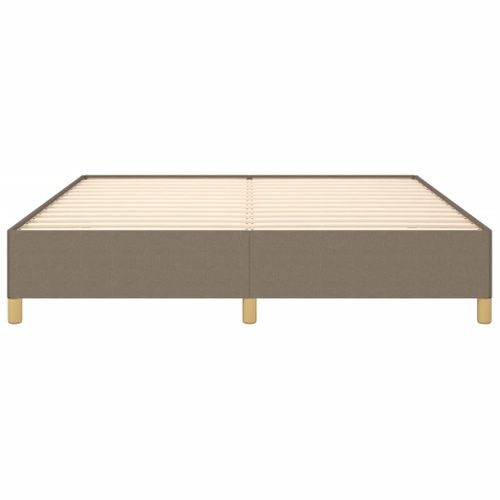 Cadre De Lit à Ressorts Taupe 160x200 Cm Tissu