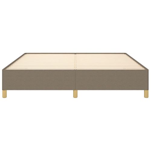 Cadre De Lit à Ressorts Taupe 180x200 Cm Tissu