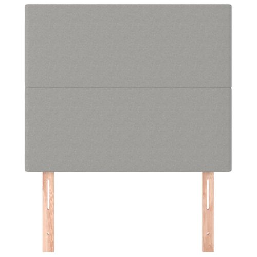 Têtes De Lit 2 PCs Gris Clair 80x5x78/88 Cm Tissu