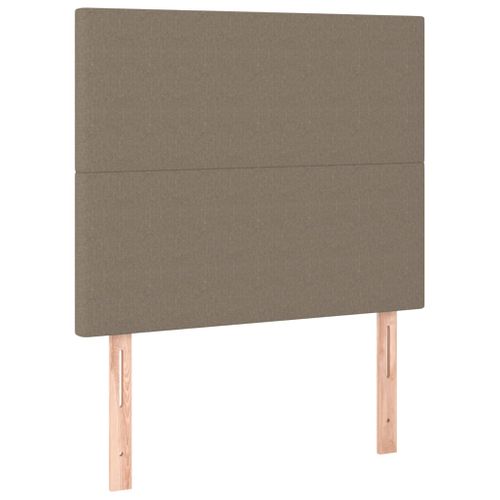 Têtes De Lit 2 PCs Taupe 80x5x78/88 Cm Tissu