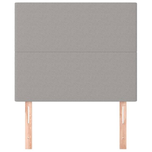 Têtes De Lit 2 PCs Gris Clair 90x5x78/88 Cm Tissu