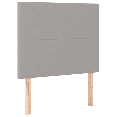 Têtes De Lit 2 PCs Gris Clair 90x5x78/88 Cm Tissu