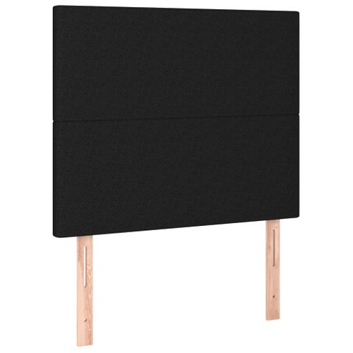 Têtes De Lit 2 PCs Noir 90x5x78/88 Cm Tissu