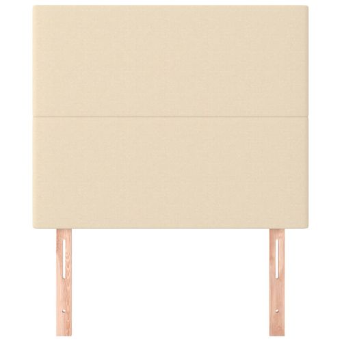 Têtes De Lit 2 PCs Crème 90x5x78/88 Cm Tissu