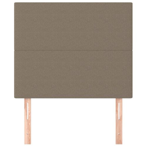 Têtes De Lit 2 PCs Taupe 100x5x78/88 Cm Tissu