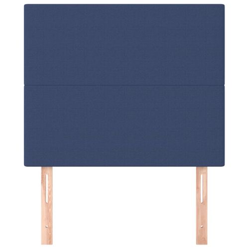 Têtes De Lit 2 PCs Bleu 100x5x78/88 Cm Tissu