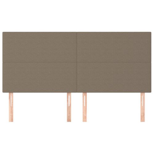 Têtes De Lit 4 PCs Taupe 80x5x78/88 Cm Tissu