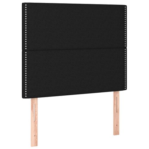 Têtes De Lit 2 PCs Noir 80x5x78/88 Cm Tissu