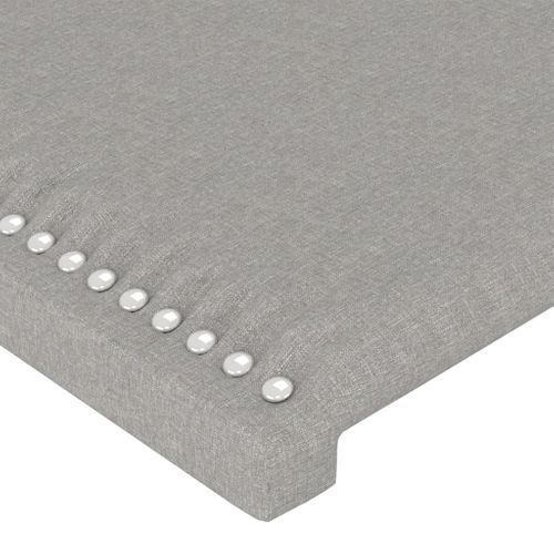 Têtes De Lit 2 PCs Gris Clair 90x5x78/88 Cm Tissu