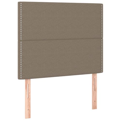 Têtes De Lit 2 PCs Taupe 90x5x78/88 Cm Tissu