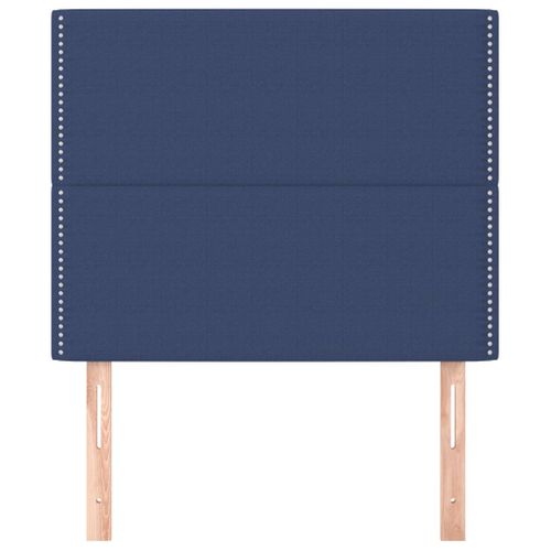 Têtes De Lit 2 PCs Bleu 90x5x78/88 Cm Tissu