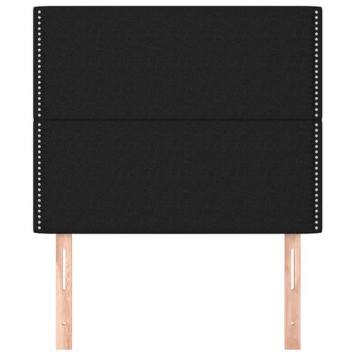 Têtes De Lit 2 PCs Noir 100x5x78/88 Cm Tissu