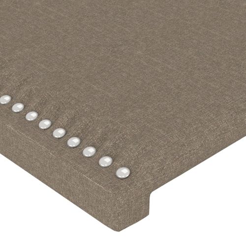 Têtes De Lit 2 PCs Taupe 100x5x78/88 Cm Tissu