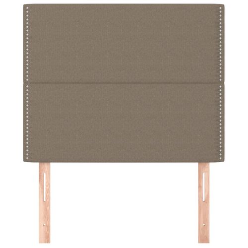Têtes De Lit 2 PCs Taupe 100x5x78/88 Cm Tissu