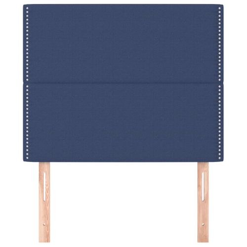 Têtes De Lit 2 PCs Bleu 100x5x78/88 Cm Tissu