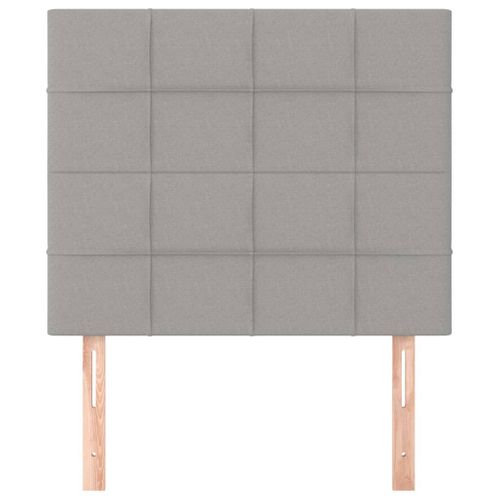 Têtes De Lit 2 PCs Gris Clair 80x5x78/88 Cm Tissu