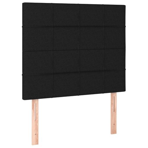Têtes De Lit 2 PCs Noir 80x5x78/88 Cm Tissu