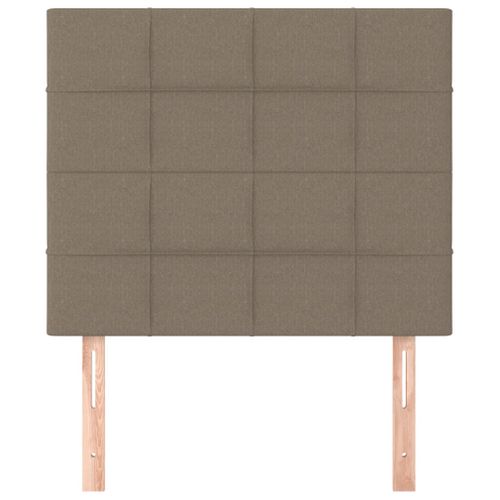 Têtes De Lit 2 PCs Taupe 80x5x78/88 Cm Tissu