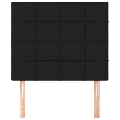 Têtes De Lit 2 PCs Noir 90x5x78/88 Cm Tissu