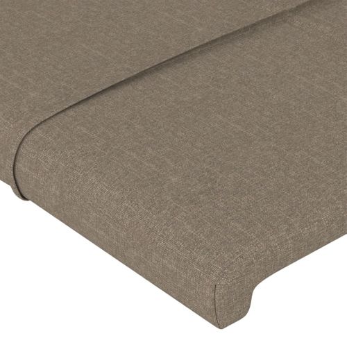 Têtes De Lit 2 PCs Taupe 100x5x78/88 Cm Tissu