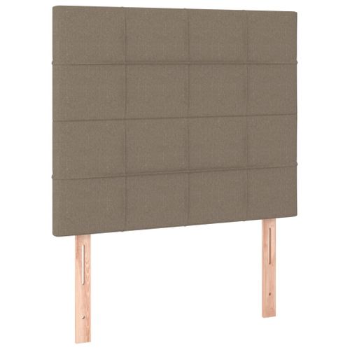 Têtes De Lit 2 PCs Taupe 100x5x78/88 Cm Tissu