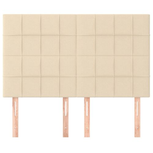 Têtes De Lit 4 PCs Crème 72x5x78/88 Cm Tissu