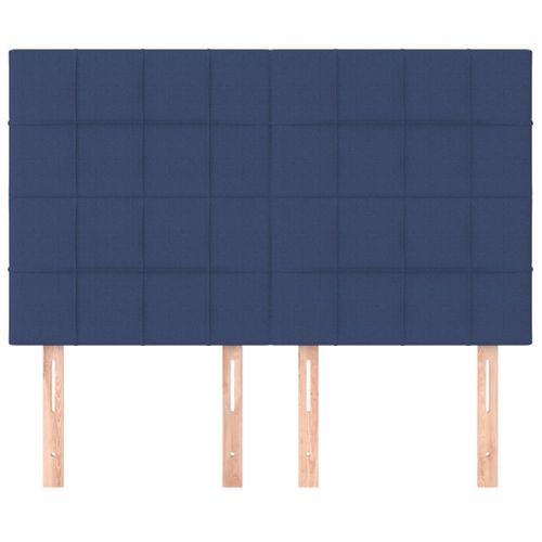 Têtes De Lit 4 PCs Bleu 72x5x78/88 Cm Tissu