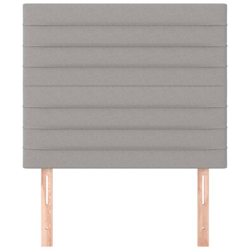 Têtes De Lit 2 PCs Gris Clair 80x5x78/88 Cm Tissu