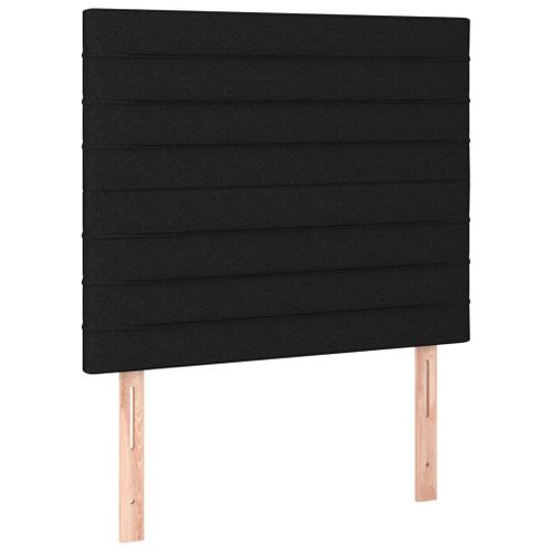 Têtes De Lit 2 PCs Noir 80x5x78/88 Cm Tissu