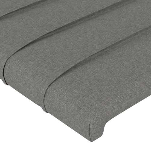 Têtes De Lit 2 PCs Gris Clair 90x5x78/88 Cm Tissu