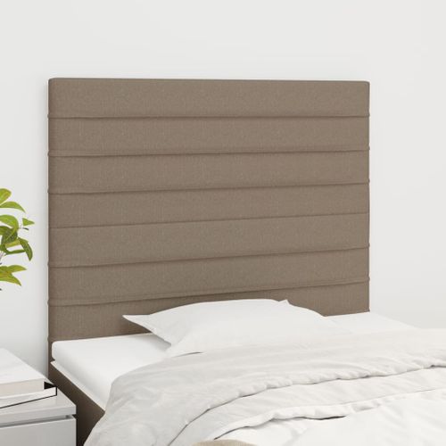 Têtes De Lit 2 PCs Taupe 90x5x78/88 Cm Tissu