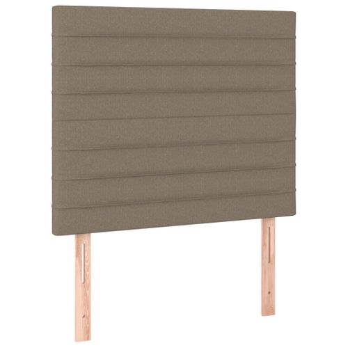 Têtes De Lit 2 PCs Taupe 90x5x78/88 Cm Tissu