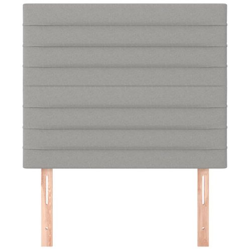 Têtes De Lit 2 PCs Gris Clair 100x5x78/88 Cm Tissu