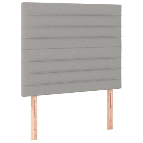 Têtes De Lit 2 PCs Gris Clair 100x5x78/88 Cm Tissu