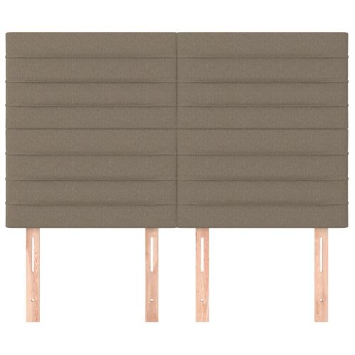 Têtes De Lit 4 PCs Taupe 72x5x78/88 Cm Tissu